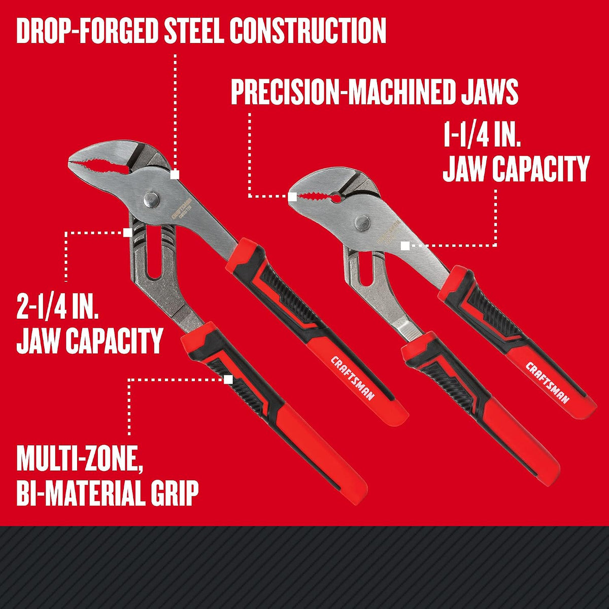precision-machined jaws for secure gripping, twisting, holding, and cutting