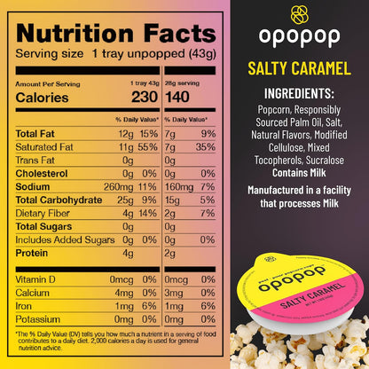 precombined popcorn kernels, oil, and flavored seasoning in each cup