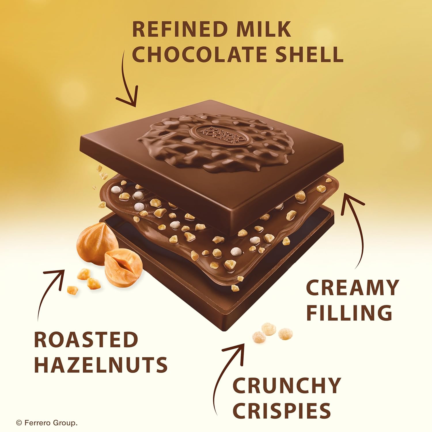 premium milk chocolate outer shell