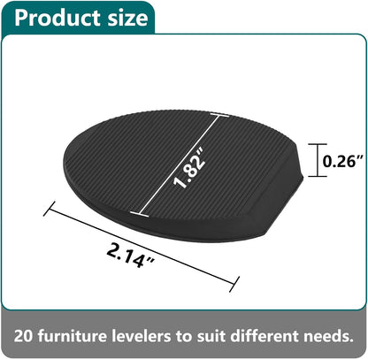 premium non-slip rubber construction for superior grip vs. plastic shims