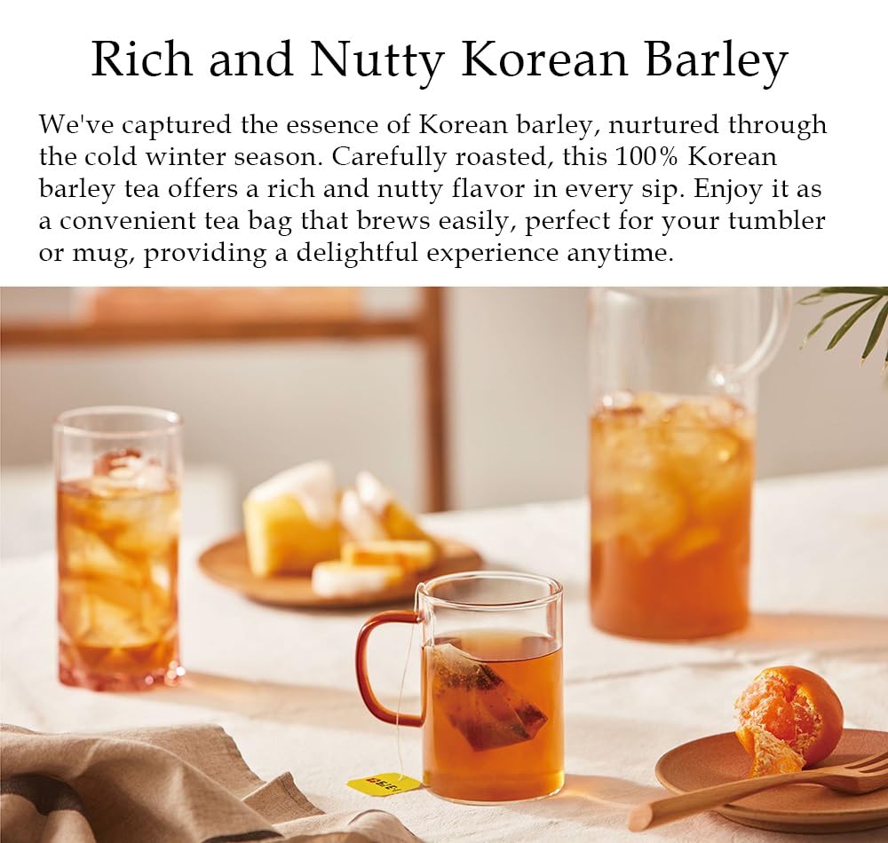 premium roasted barley base in the flagship variant, delivering the signature nutty boricha taste