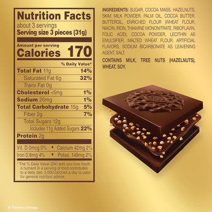 premium roasted hazelnut pieces blended into creamy filling
