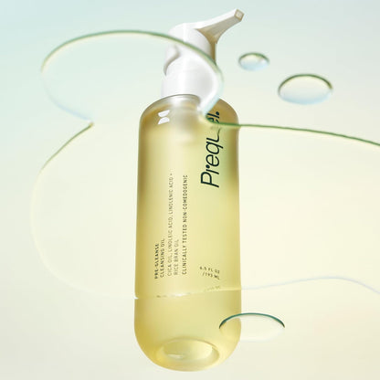 Prequel Skin Pre-Gleanse Oil Cleanser – Effortless Single-Bottle Cleansing Step, Clean-Rinse Emulsifying Formula