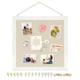 DOLLAR BOSS Double-Sided Linen Cork Board – Valentine's Day Gift for Couples Building a Shared Vision Wall