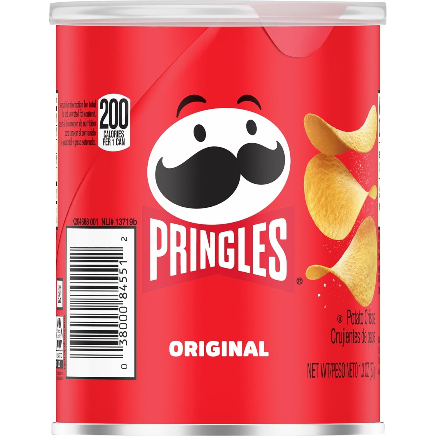 Pringles Original Flavored Potato Chips – Tailgating and Picnic Snacks for Outdoor Gatherings, 12 Pack 1.3oz Cans