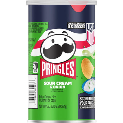 Pringles Sour Cream and Onion Potato Crisps, Bulk Snack Gift Box for Game Day Hosts, Birthday Party Favors and Movie Night Bundles