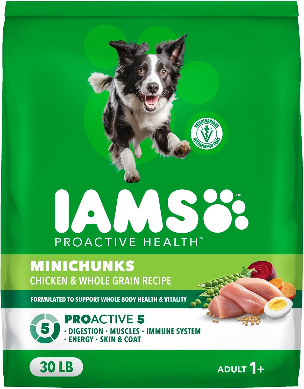 proactive 5 health-benefit system covering muscles, energy, digestion, immune, and skin/coat