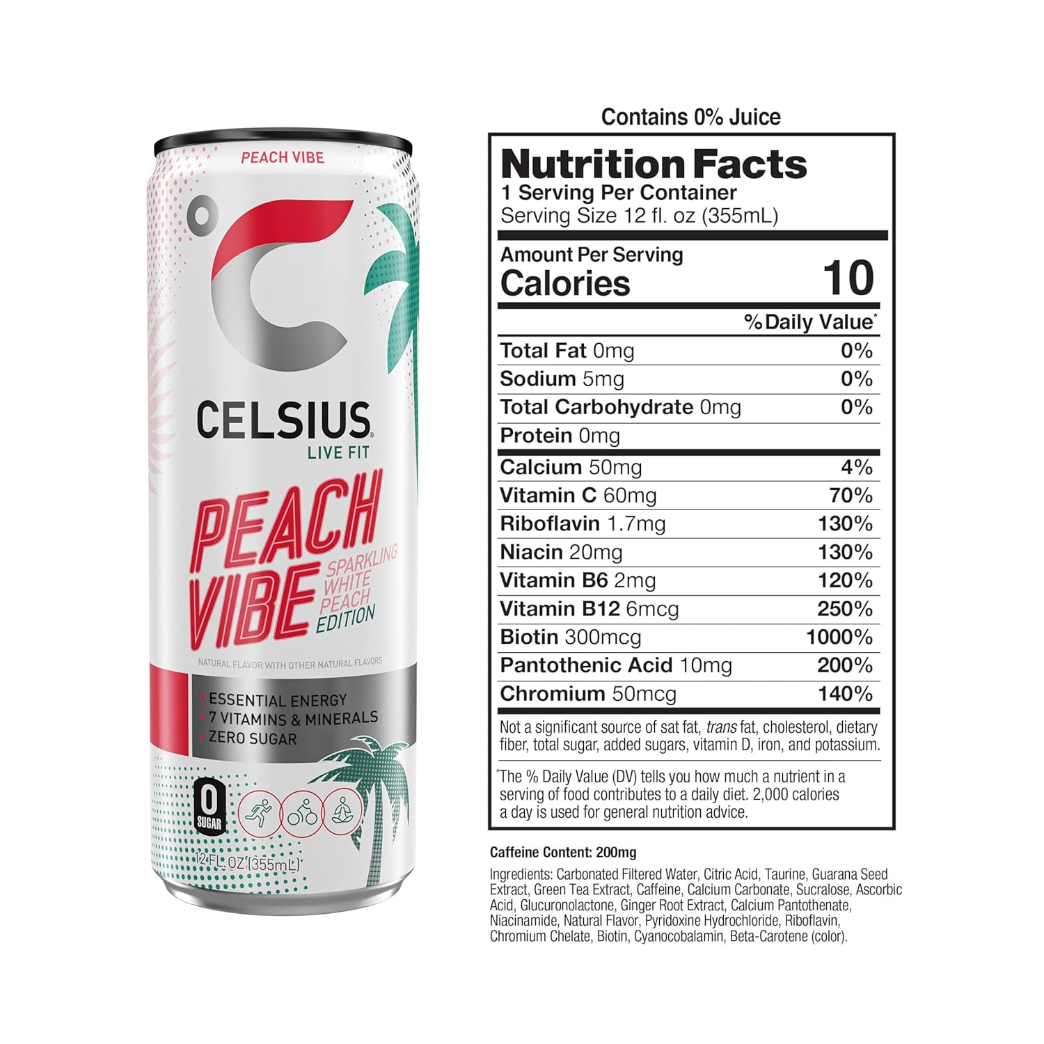 proprietary metaplus blend with green tea extract (egcg), guarana seed, ginger root, vitamin c, b vitamins, and chromium