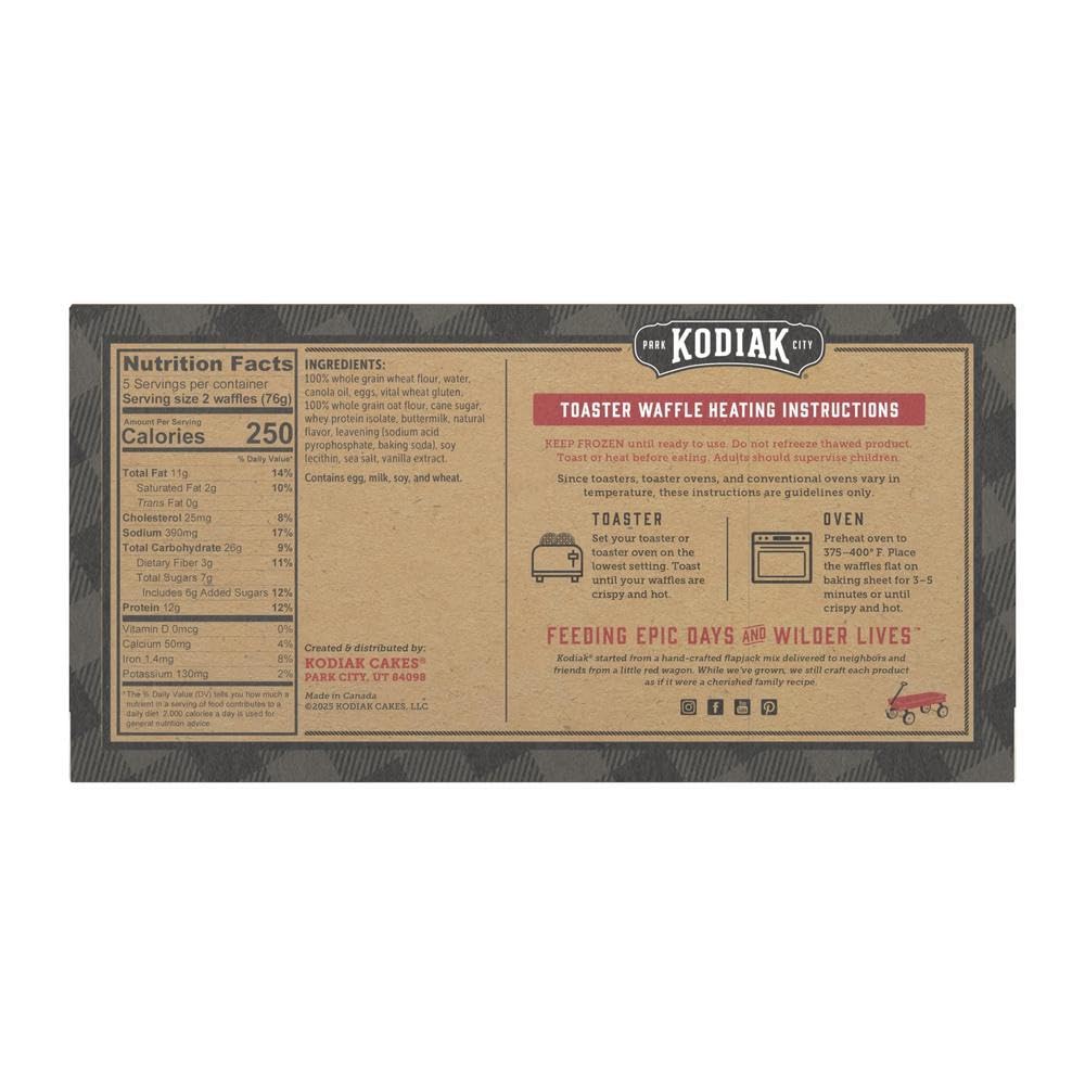 protein-forward ingredients include whey protein isolate, eggs, and buttermilk