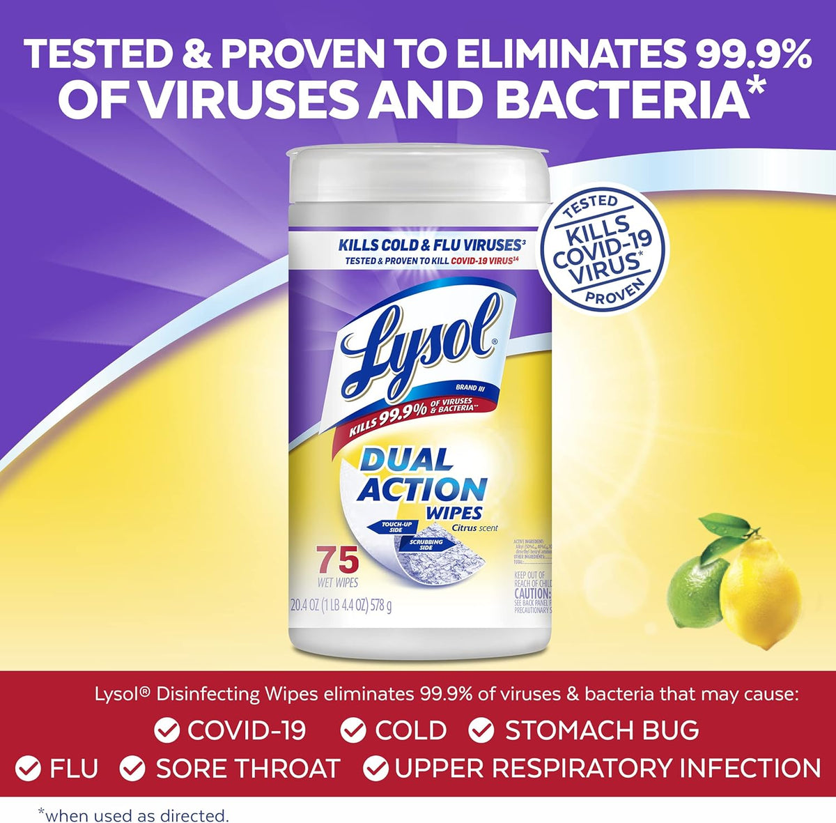 proven against 8 cold and flu viruses including 2009 h1n1 influenza