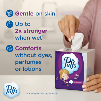 Puffs Sensitive Skin Tissue Pack – Holiday Hostess Gift and Housewarming Essential