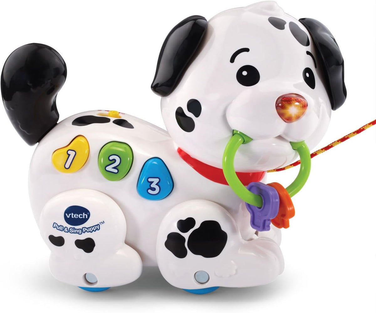 VTech Pull and Sing Puppy - Delightful Newborn Gift for Nursery Floor Play
