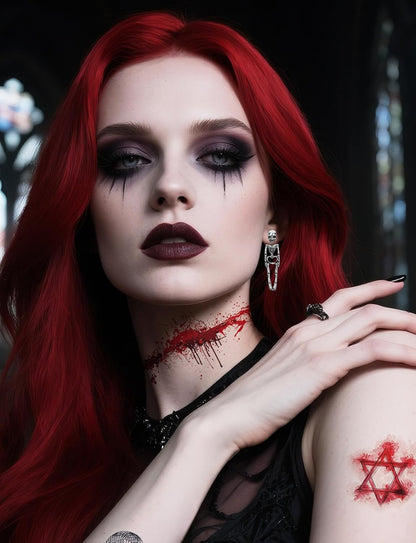 punk/gothic styling language suitable for alternative fashion subcultures