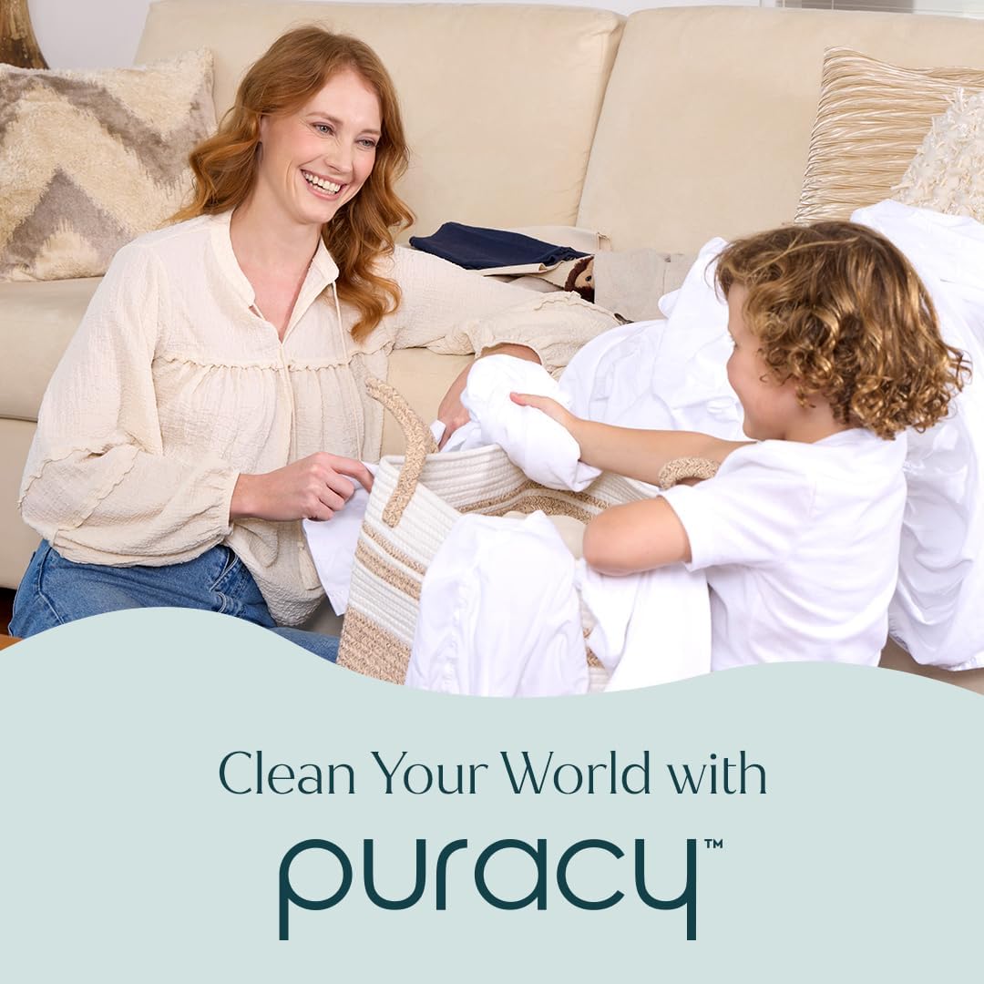 Puracy Concentrated Laundry Detergent - Refill-Friendly 64-Load Formula for Minimalist Households