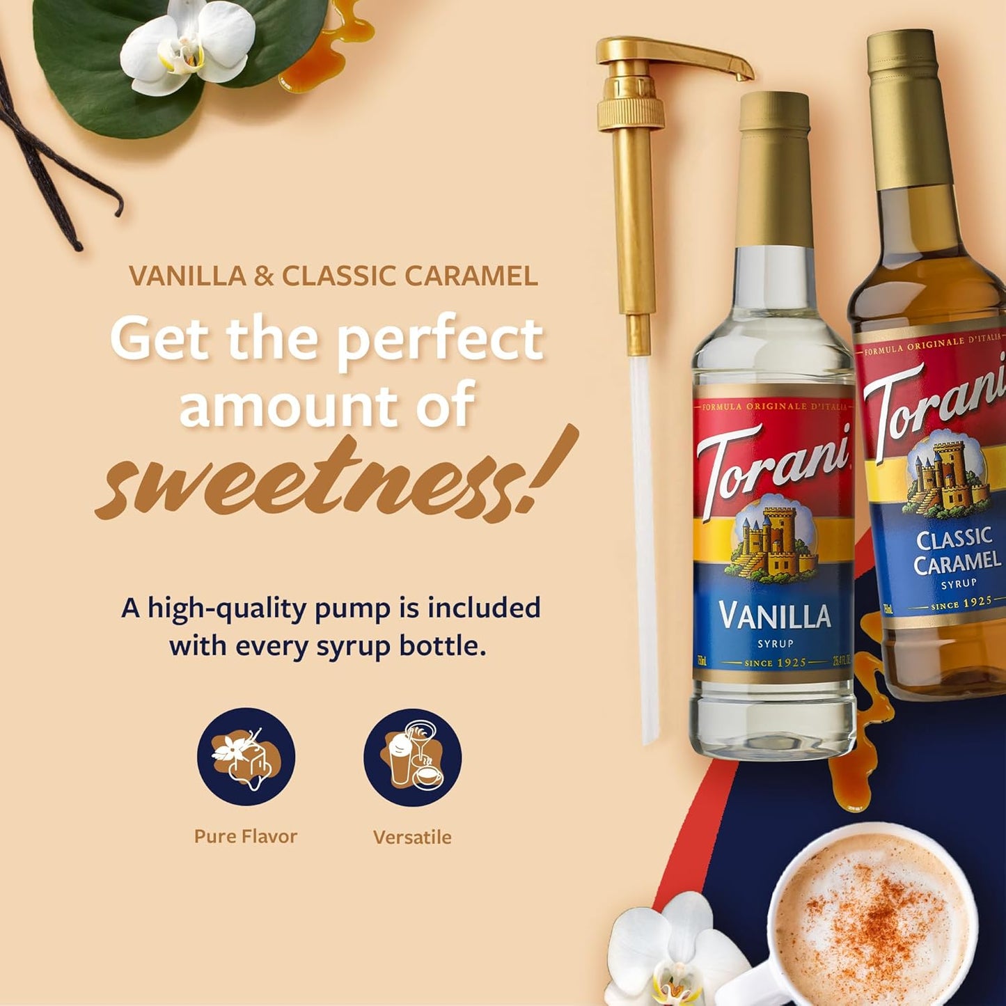 pure cane sugar and natural flavor formulations in classic (non-sf) variants