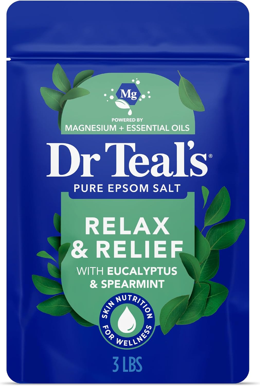 pure epsom salt (magnesium sulfate) as the active ingredient