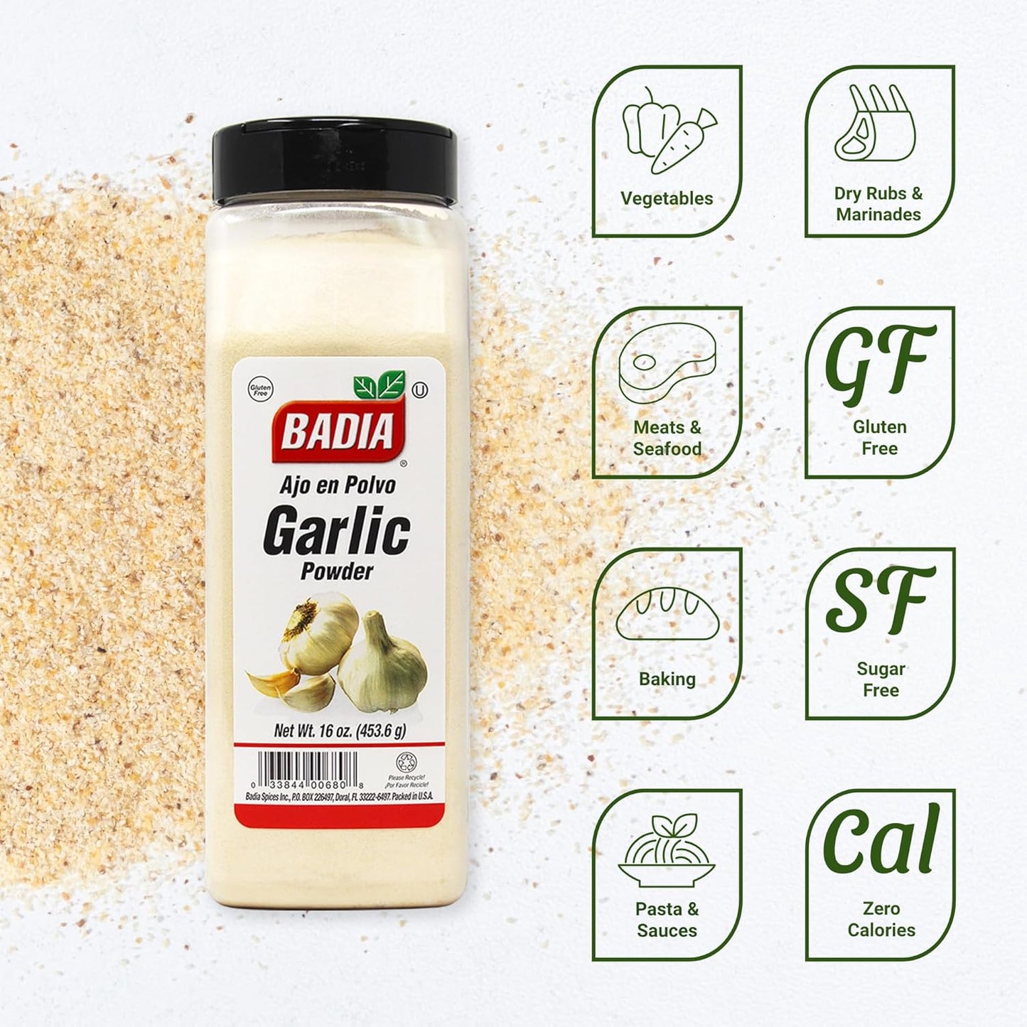 pure ground garlic with no additives or preservatives