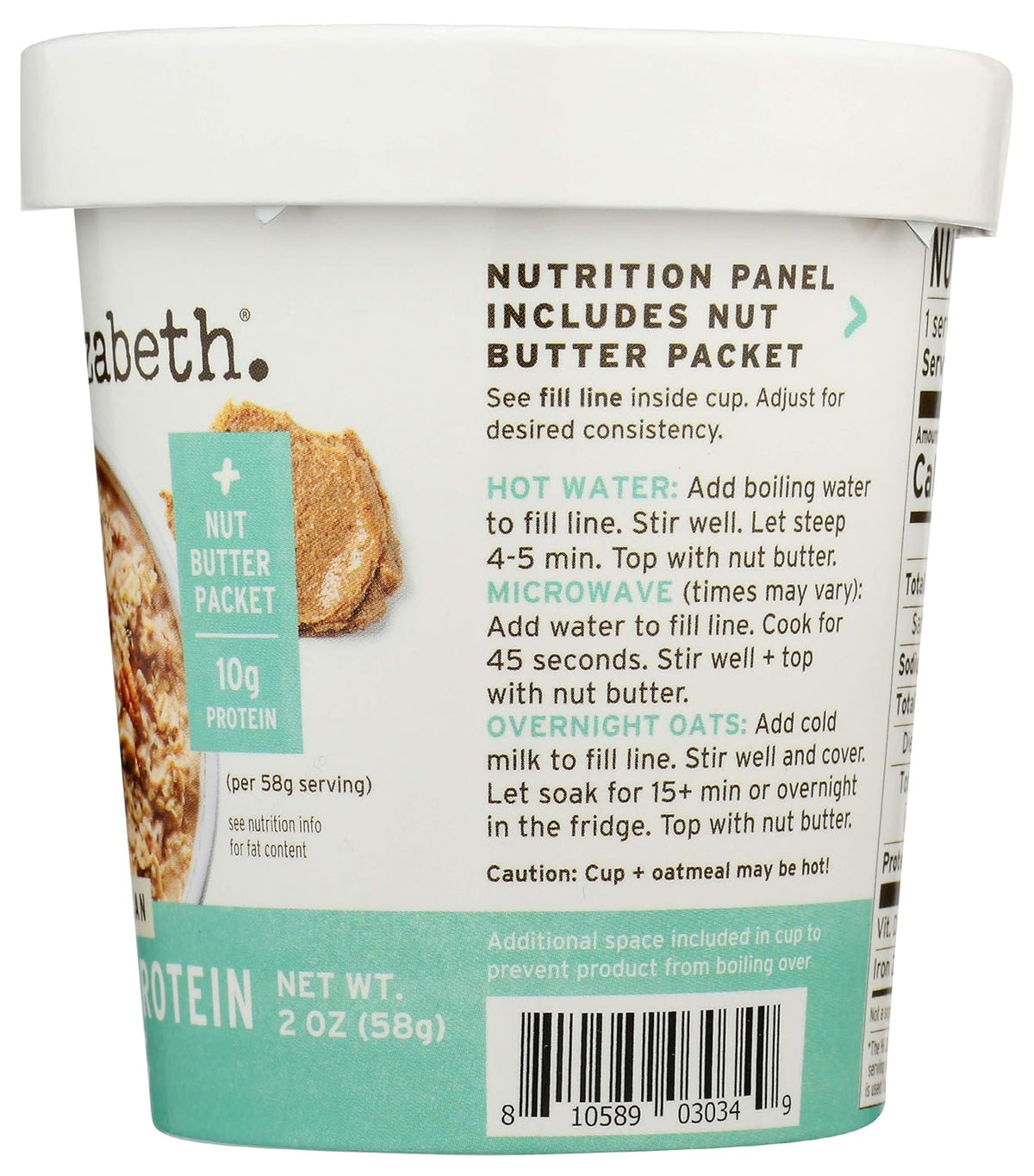 purely elizabeth Collagen Oats Vanilla Pecan – Clean-Label Breakfast with Nothing Artificial Added