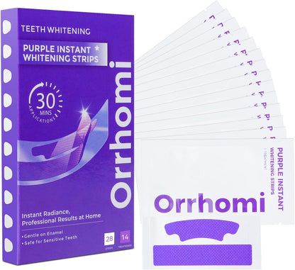 PURIGENEX Purple Whitening Strips – Streamlined Travel-Friendly Whitening for Minimalist Vanity Setups