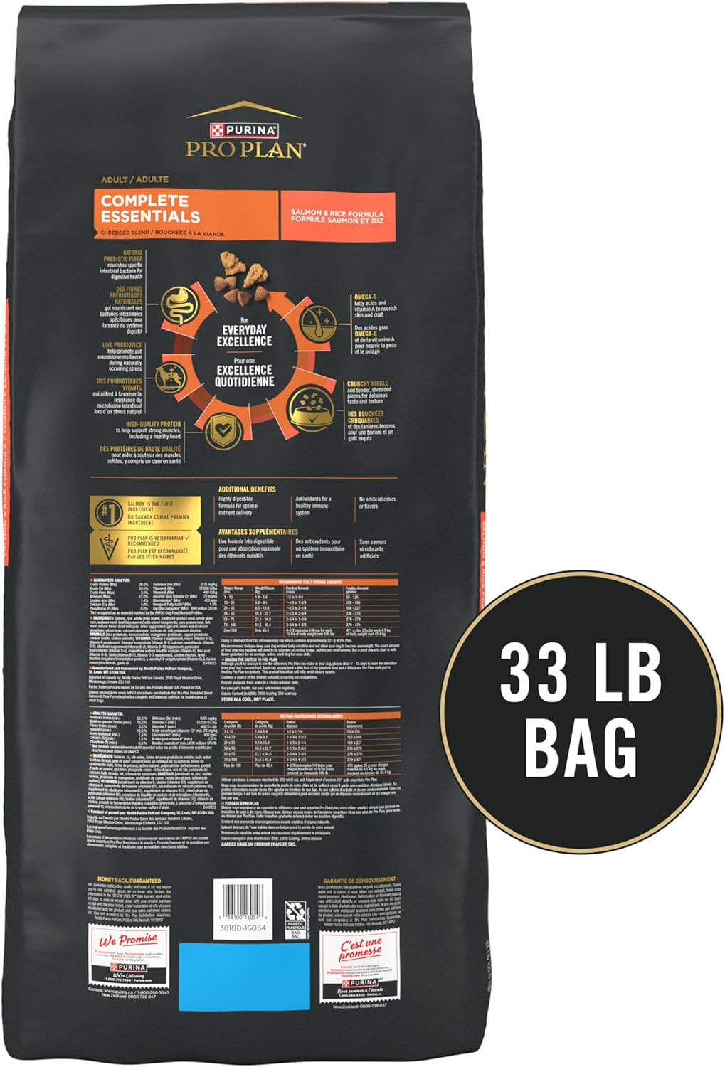 Purina Pro Plan Shredded Blend Salmon Kibble as a Thoughtful New Puppy Housewarming Gift, 33 lb.