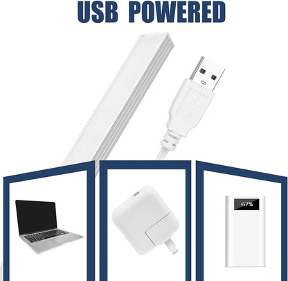 push-button on/off switch on a slim 12-inch aluminum bar (2-pack configuration)