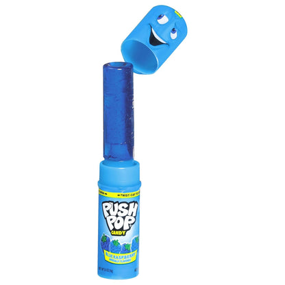 push-up tube mechanism with matching color cap that doubles as a carry case