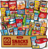 Snack Care Package Gift Box – 60 Assorted Treats for Study Lounges, Dorm Common Areas, and Productive Mornings