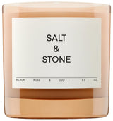 Salt & Stone Hand-Poured Candle for Mindfulness Corner & Breathwork Sessions, Adjustable Scent Intensity 50-Hour Burn