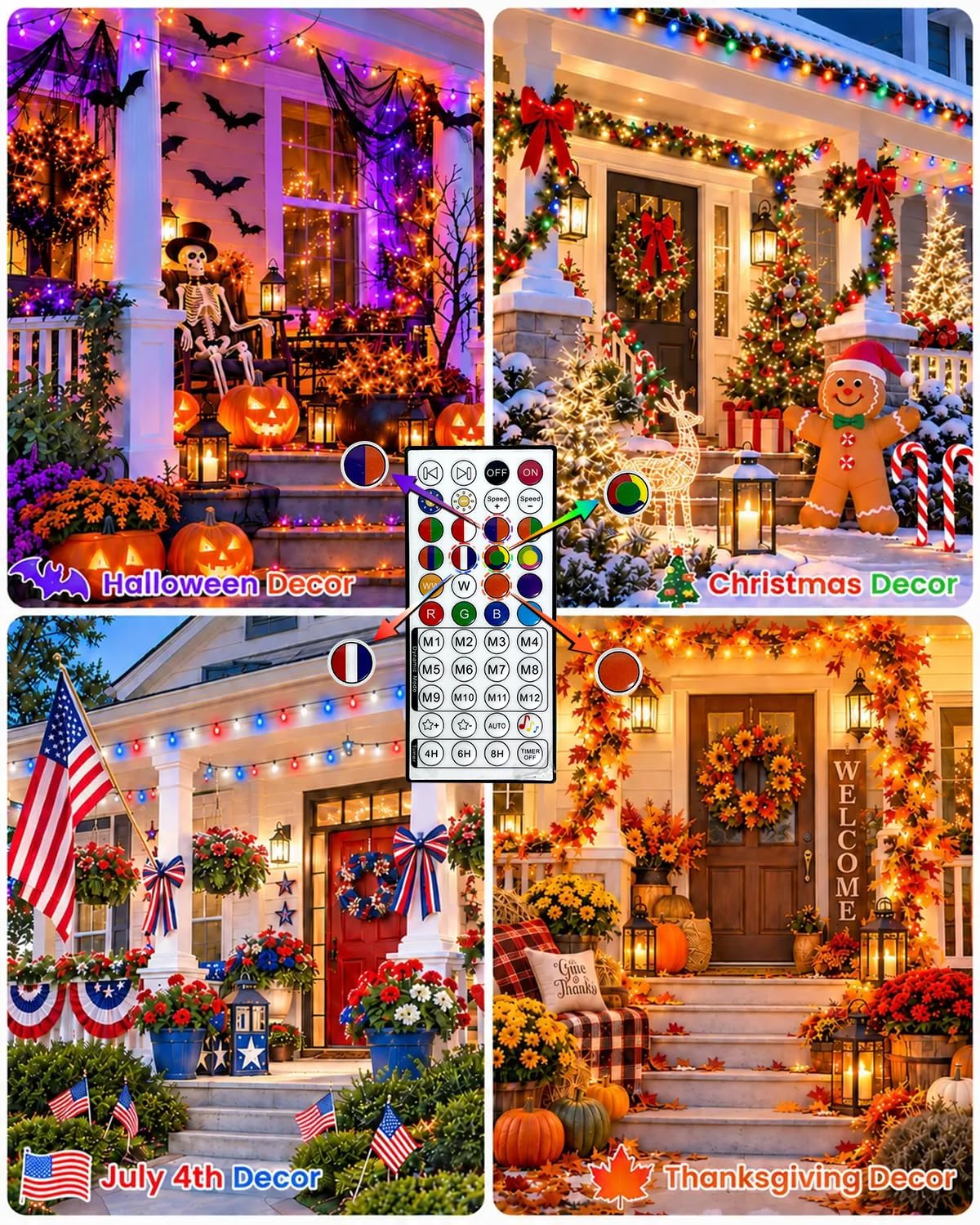 Lumicharm Smart String Lights – Thoughtful Birthday Gift for Mom and Women with 16M Colors and Music Sync for Home Ambiance