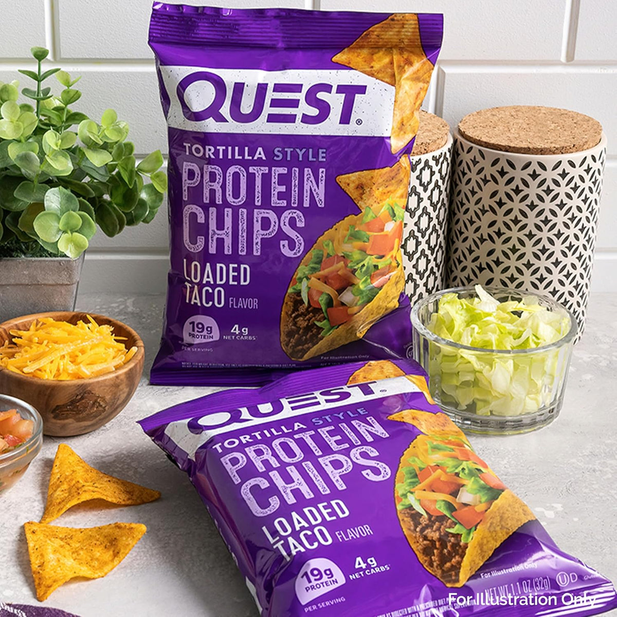 Quest Nutrition Chili Lime Baked Protein Chips – Portable Protein Pack for Commute and Conference Fueling