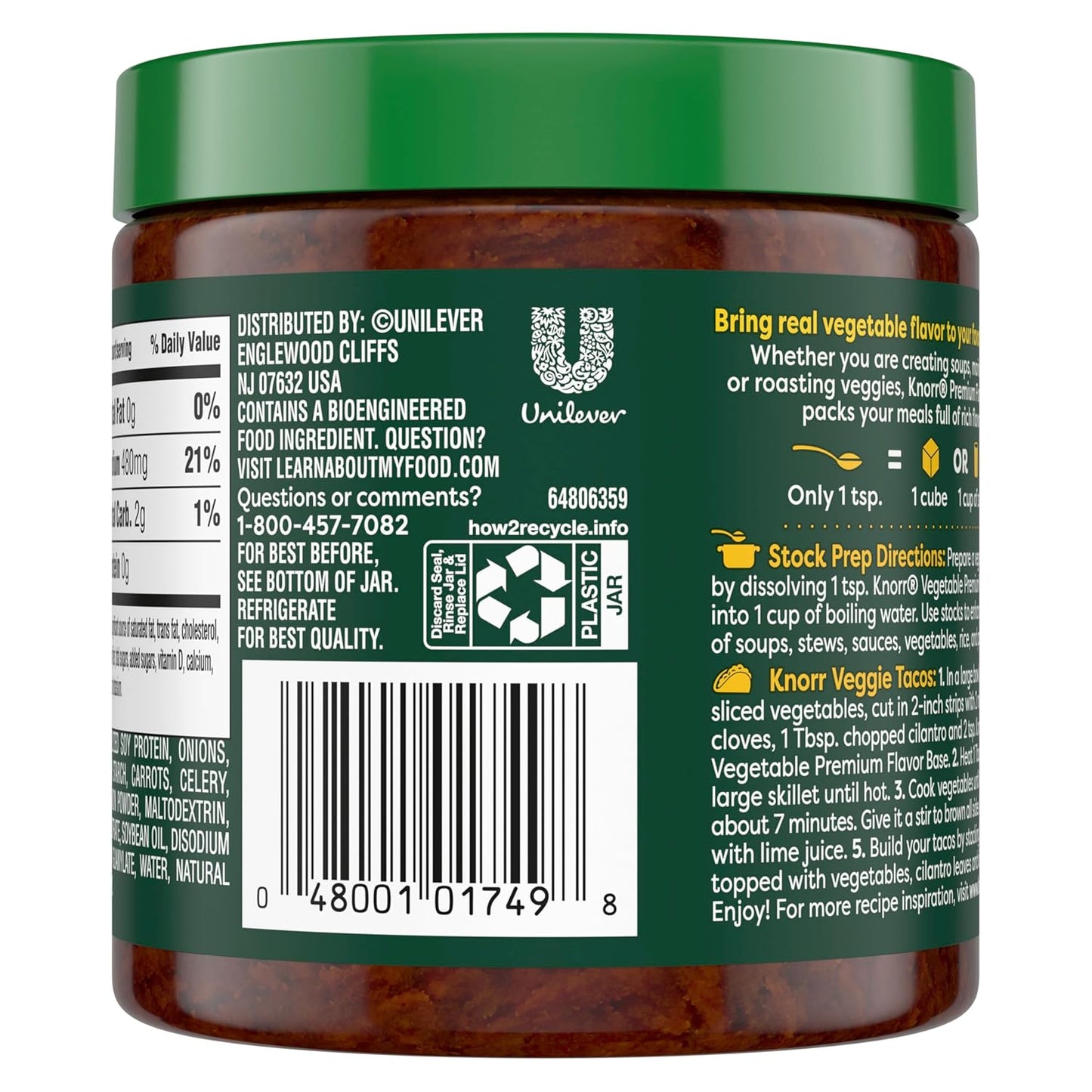quick-dissolving paste formula that integrates instantly into hot or cold dishes