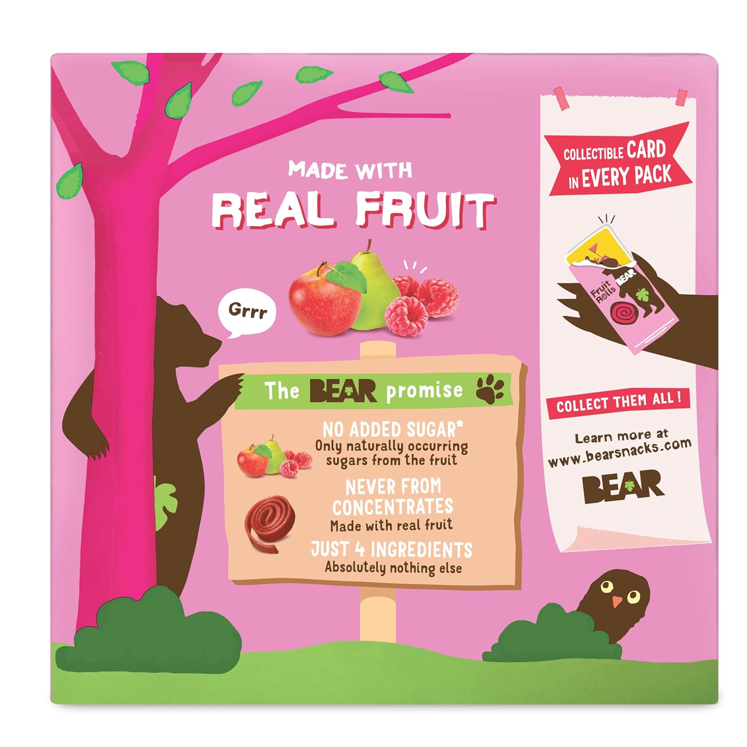 raspberry flavor made from real pureed fruit, not juice concentrates