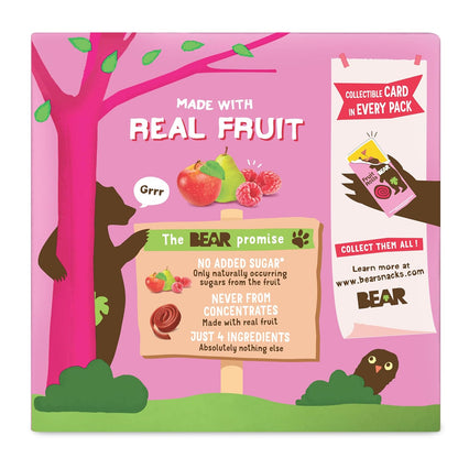 raspberry flavor made from real pureed fruit, not juice concentrates