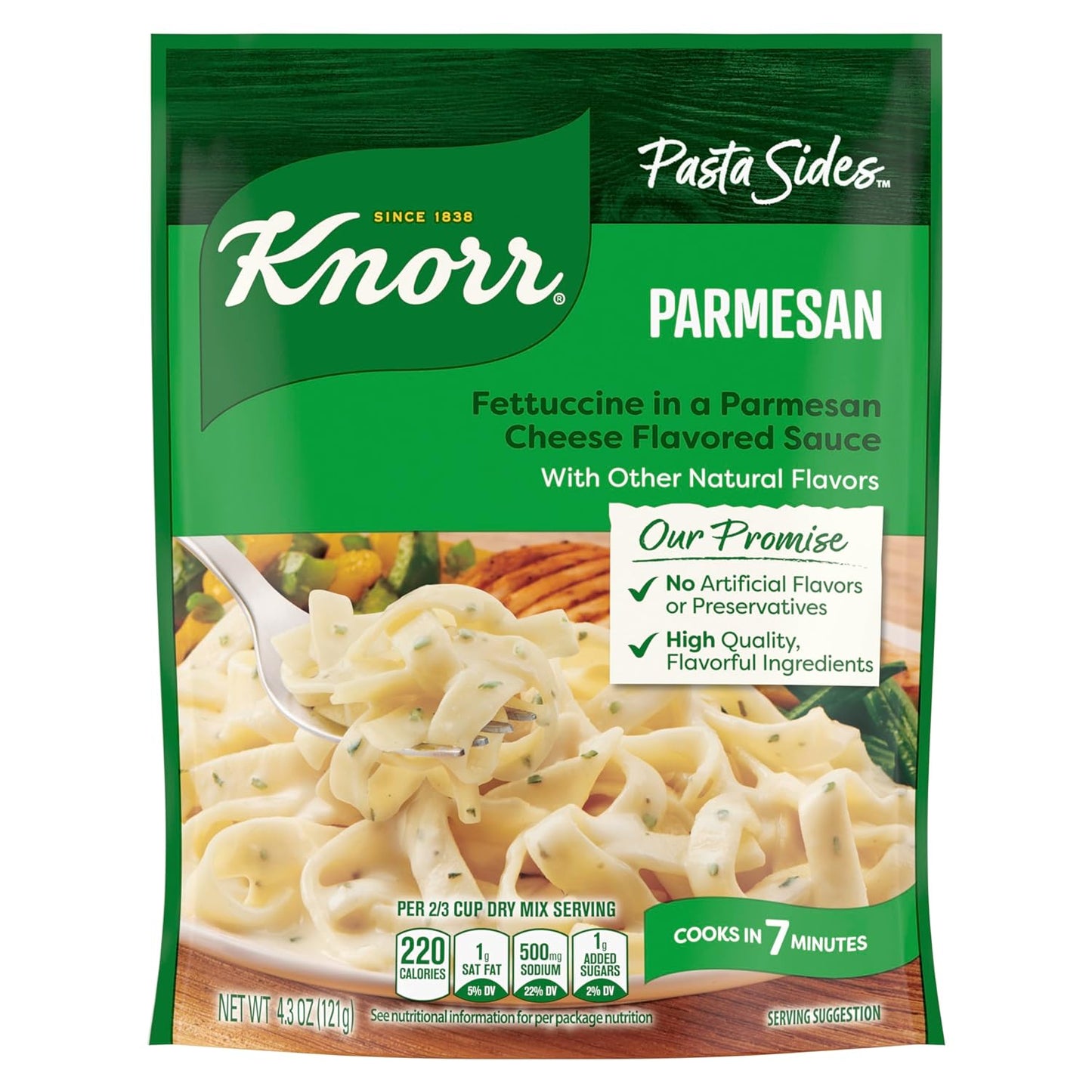ready in approximately 7 minutes via stovetop or microwave