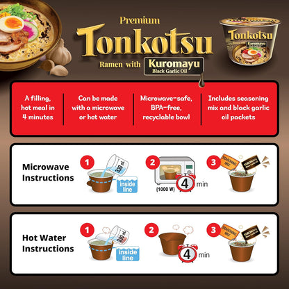 ready in minutes with hot water or microwave