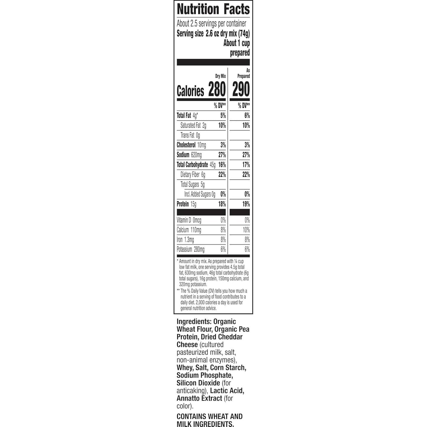 real aged cheddar cheese packet rather than artificial cheese powder