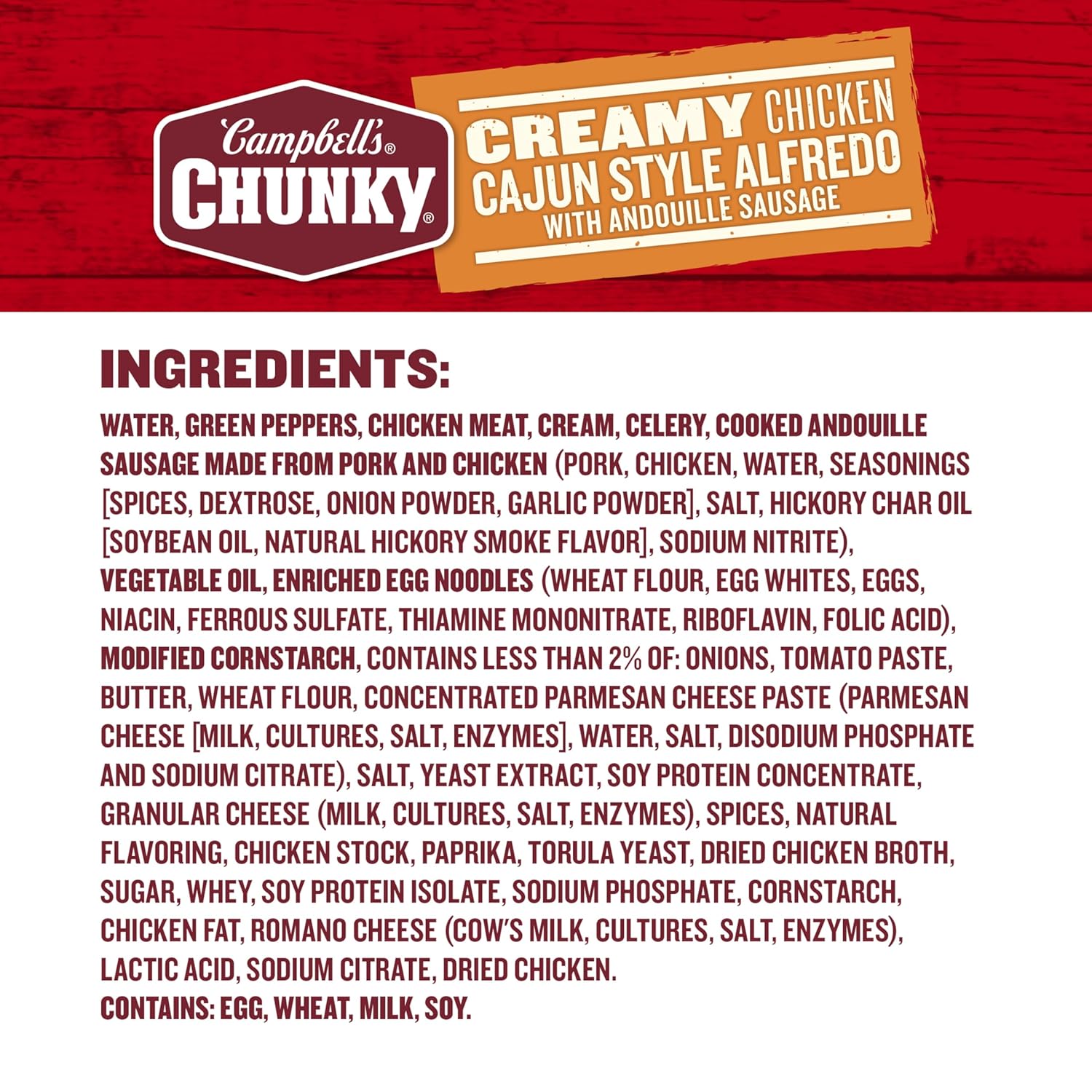 real andouille sausage pieces and chunky chicken meat