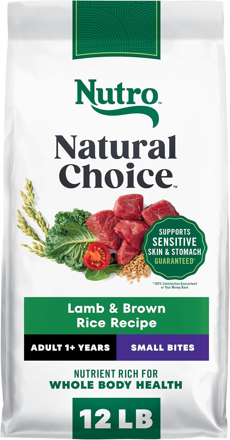 real animal protein (lamb, chicken, or salmon) listed as the #1 ingredient