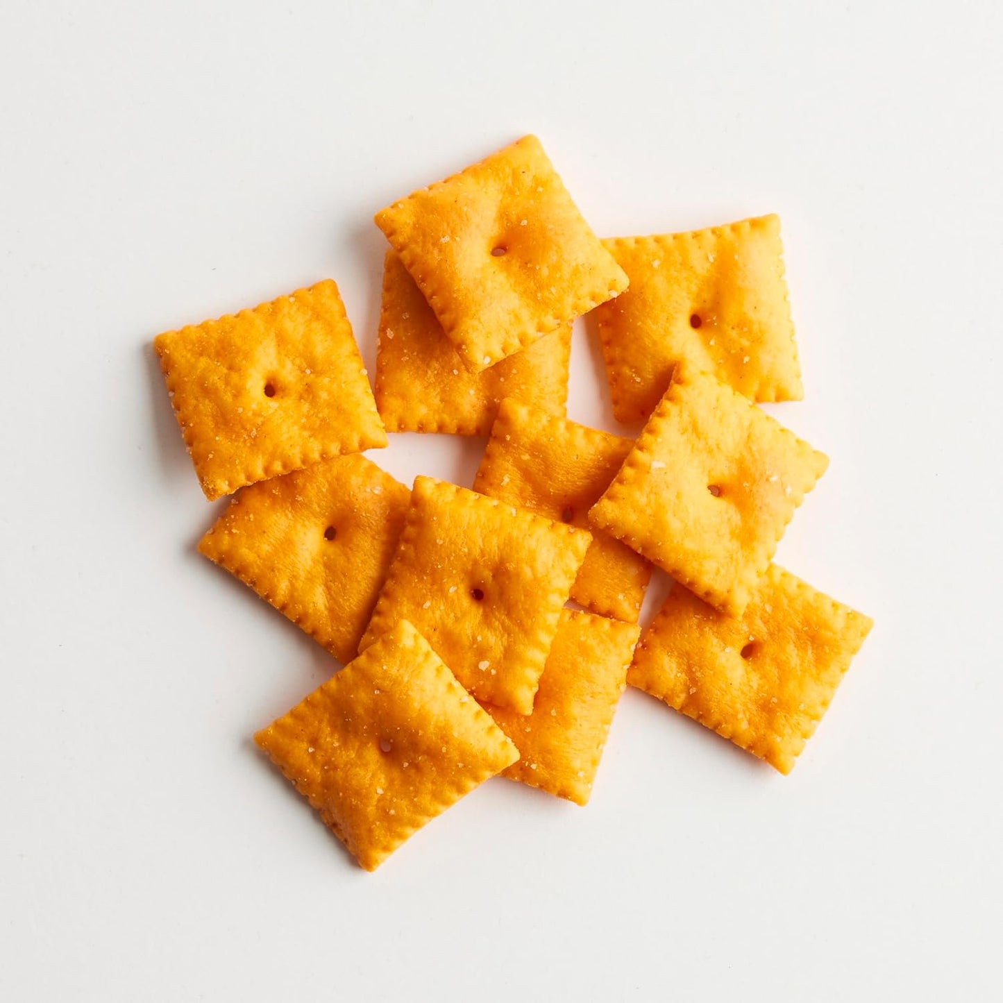 real cheese baked into square cracker format