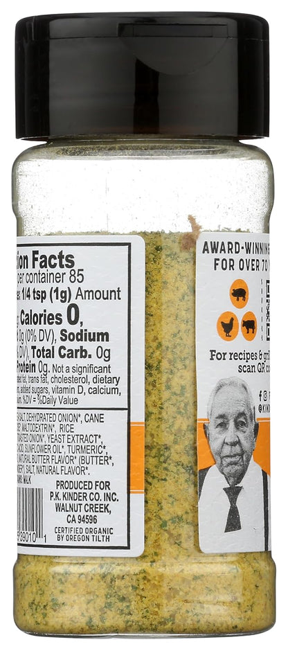 real dairy-based natural butter flavor and toasted onion for authentic depth