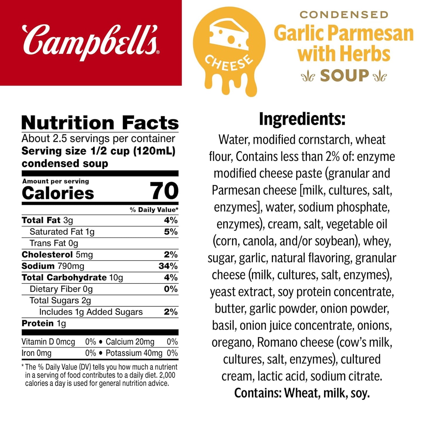 real parmesan cheese blended into a creamy base