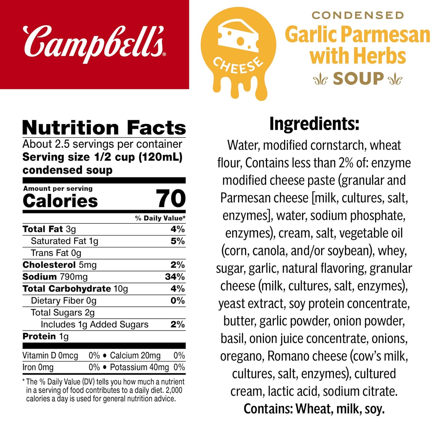 real parmesan cheese blended into a creamy base