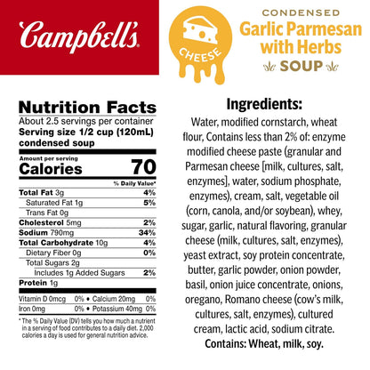 real parmesan cheese blended into a creamy base