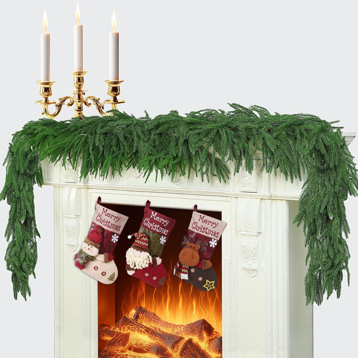 real touch faux foliage with soft, natural texture and rich green color