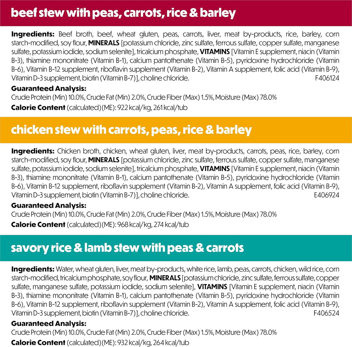 real vegetables and grains visible in every recipe