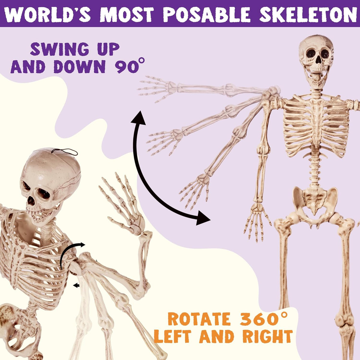 realistic aging texture and matte finish for authentic bone appearance