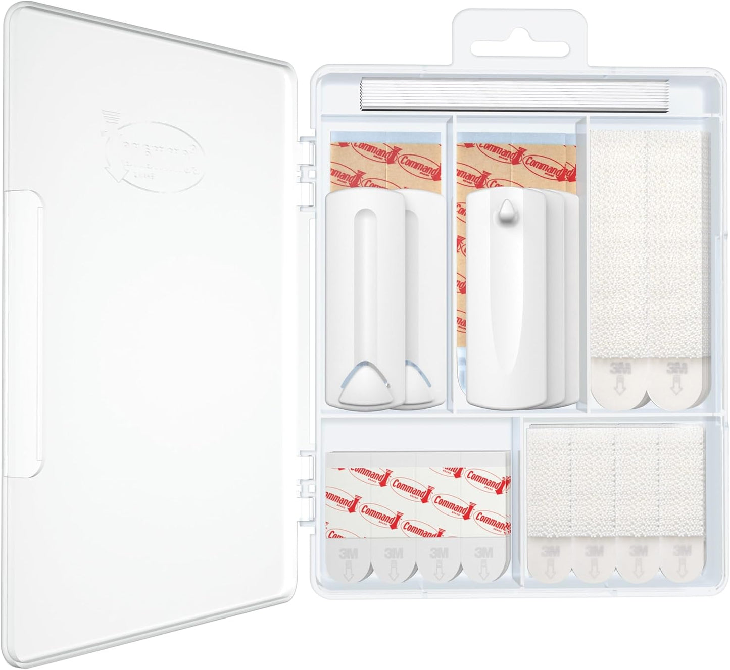 reclosable refillable storage case for organizing leftover strips