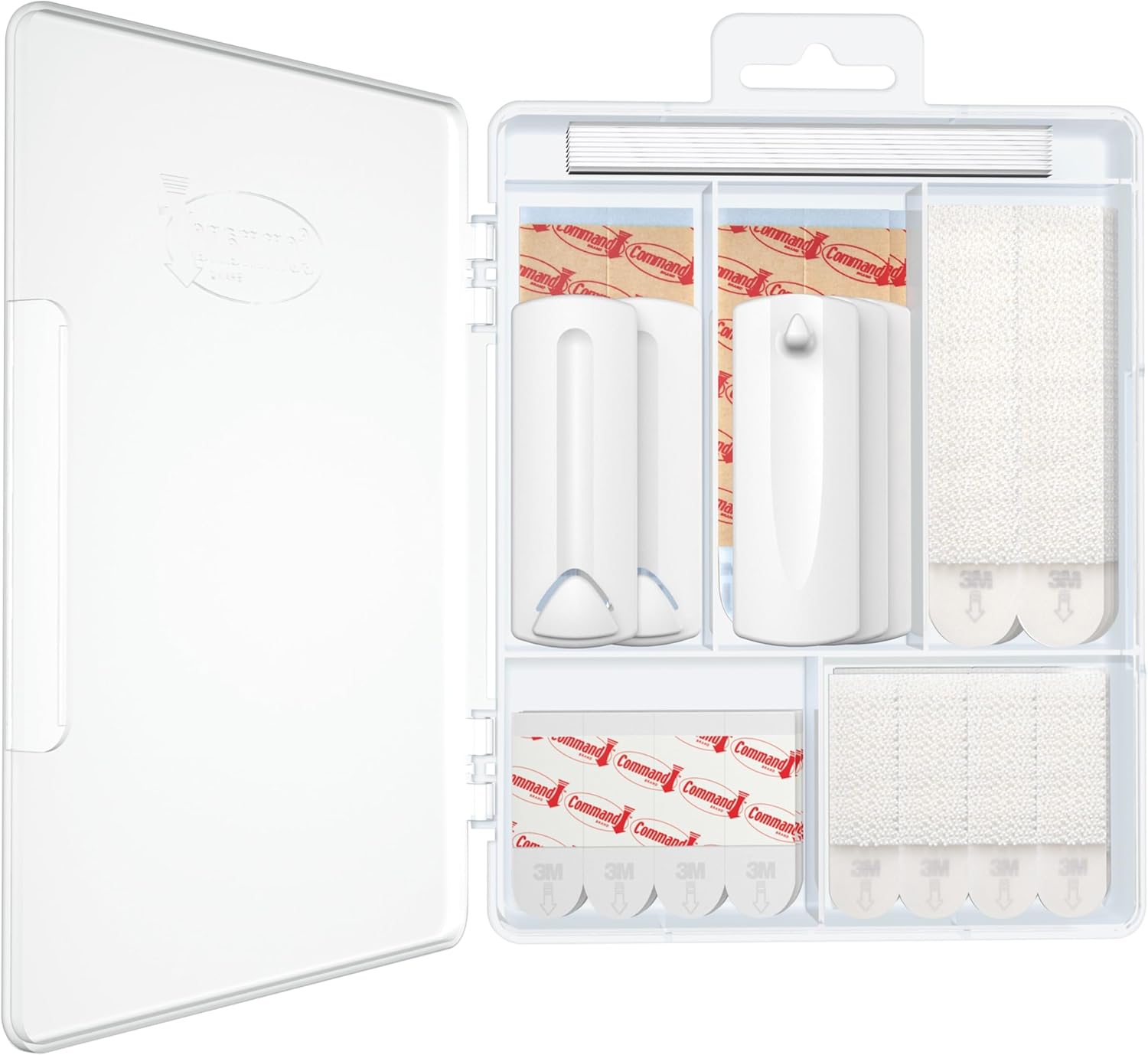 reclosable refillable storage case for organizing leftover strips