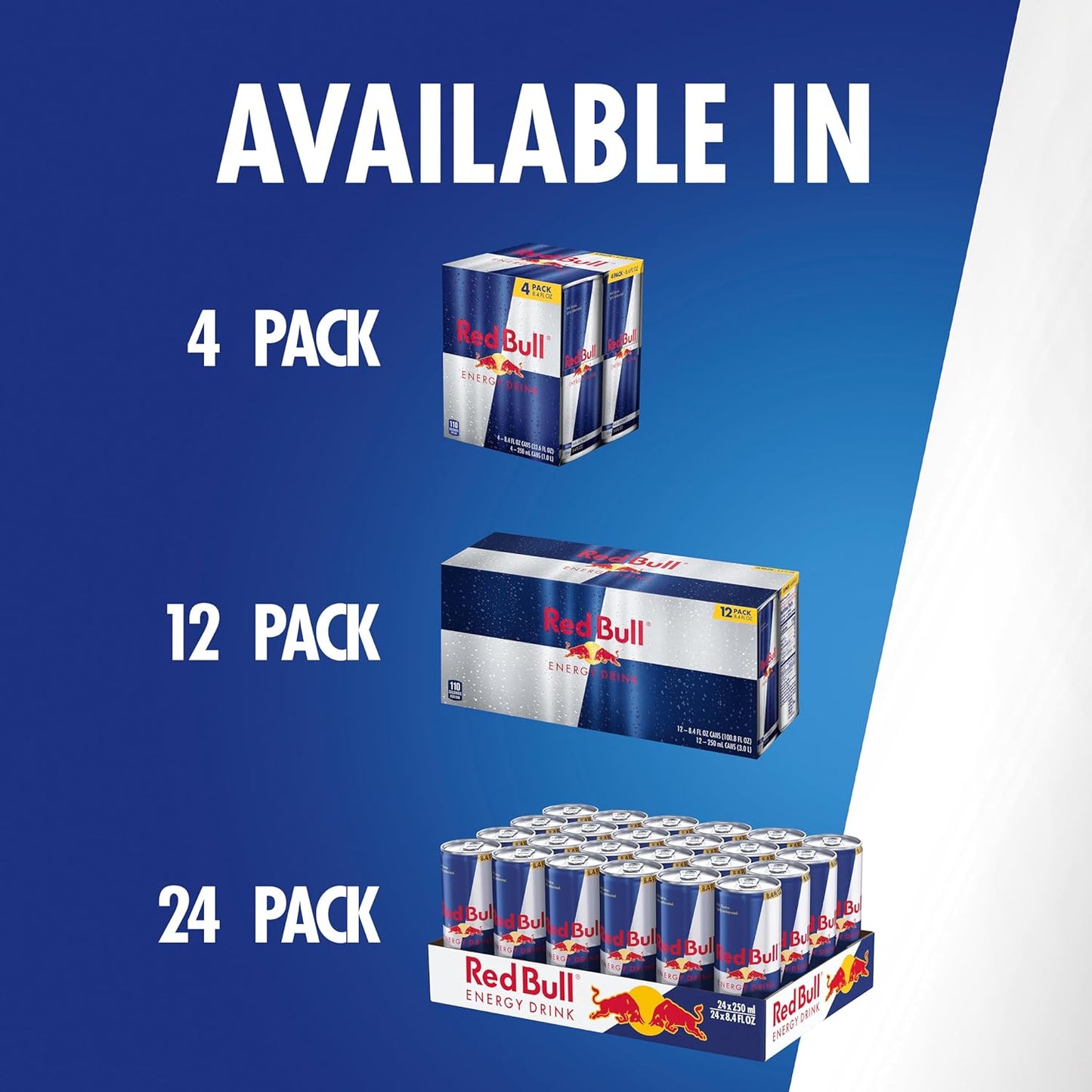 Red Bull Energy Drink – Field-Side Energy for Soccer Matches and Weekend Sports Tournaments, 8.4 Fl Oz (4x6) Pack