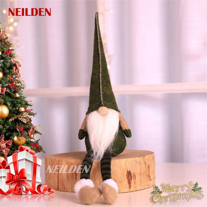 BWFY Red Green and Gray Gnome Ornaments as a Playful Christmas Present for Kids, Friends, and Family
